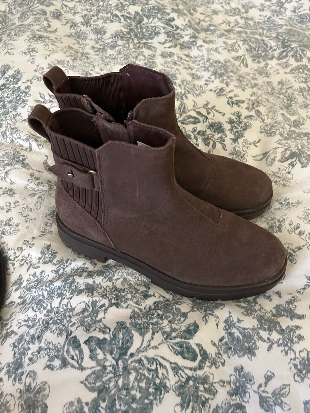 Women’s Brown Suede Chelsea Ankle Boots